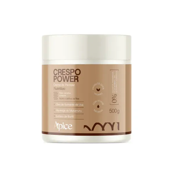 15207 - Creme de Pentear Nutritivo Crespo Power No PooLow Poo 500g Apice